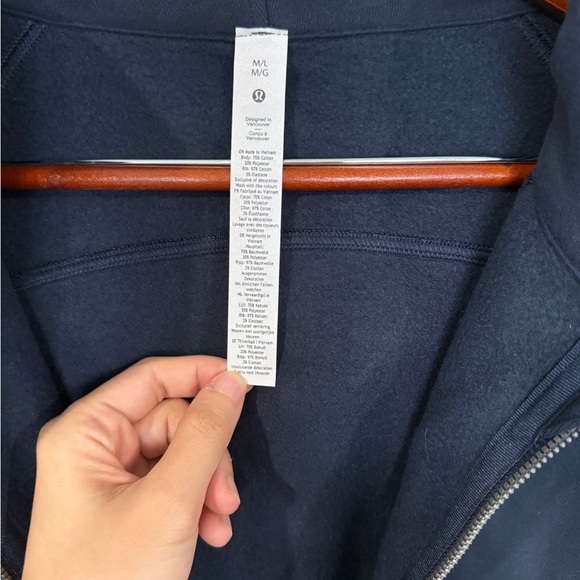 Lululemon scuba oversized true Navy full zip hoodie M/L - Picture 5 of 5